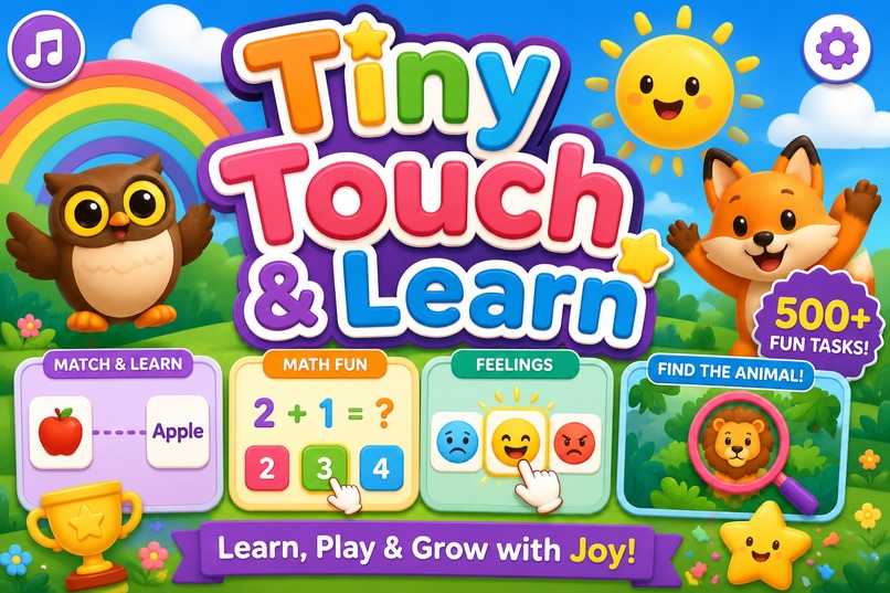 Tiny Touch and Learn: Toddler Learning App – screenshot 1