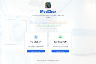 MedClear — India's Dual-Track Healthcare AI Platform
