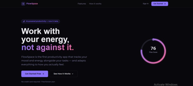 FlowSpace – screenshot 1