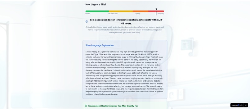 MedClear — India's Dual-Track Healthcare AI Platform – screenshot 2