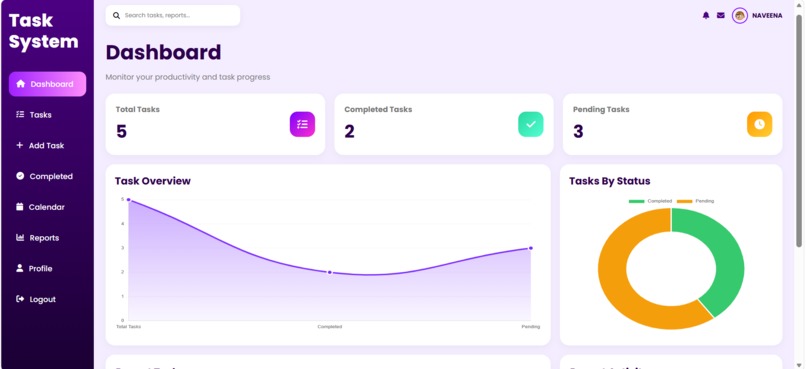 TaskFlow AI – Smart Productivity & Task Management System – screenshot 3