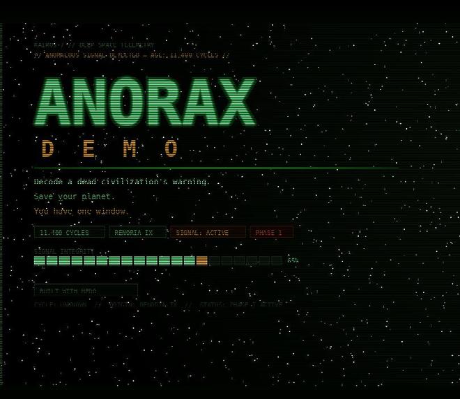 ANORAX DEMO – screenshot 1