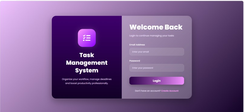 TaskFlow AI – Smart Productivity & Task Management System – screenshot 1