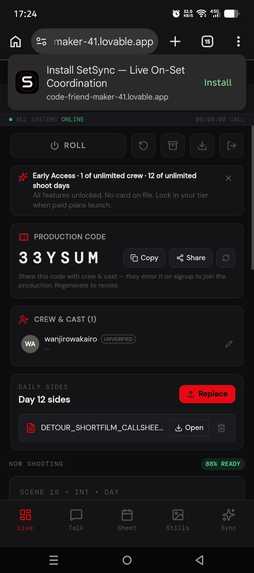 SetSync – screenshot 1