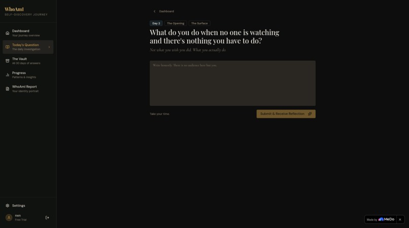WhoAmI – screenshot 2