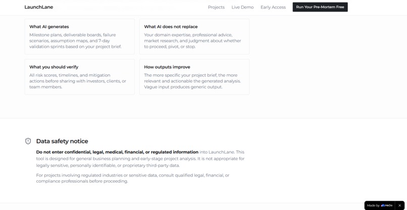 LaunchLane Risk Engine – screenshot 8