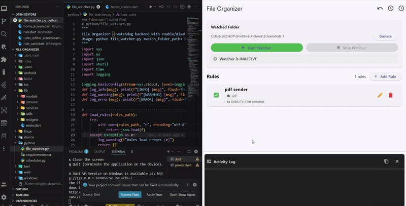 File Organizer Desktop App – screenshot 1