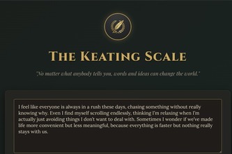The Keating Scale