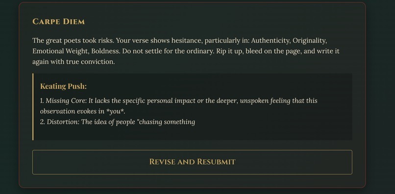 The Keating Scale – screenshot 3