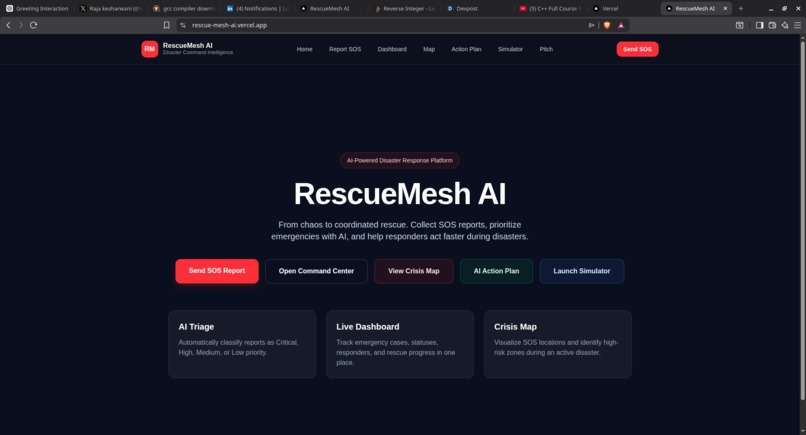 RescueMesh AI – screenshot 1