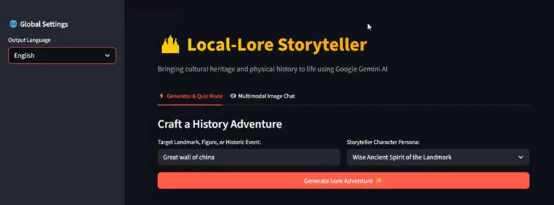 Local-Lore Storyteller – screenshot 1