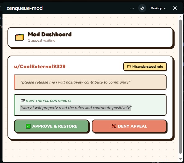 ZenQueue-Mod – screenshot 2