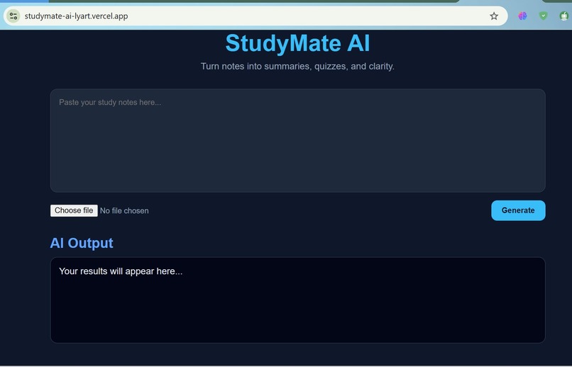 Studymate AI – screenshot 1