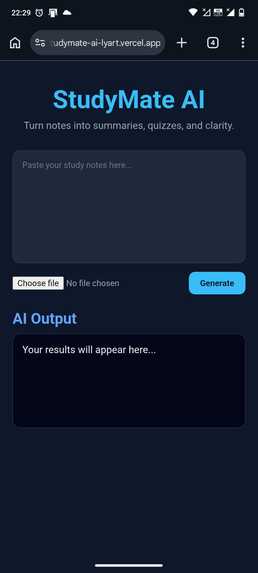 Studymate AI – screenshot 2