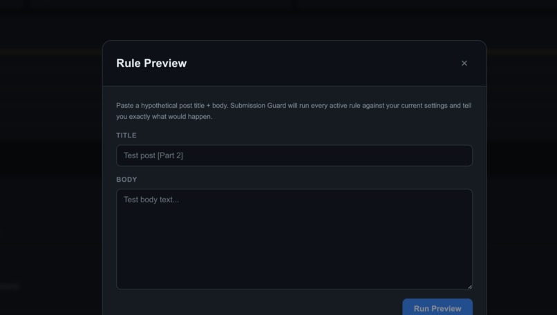 Submission Guard – screenshot 2