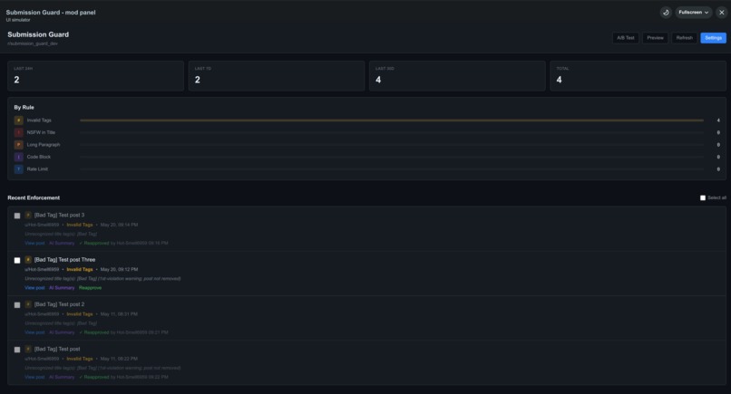Submission Guard – screenshot 1