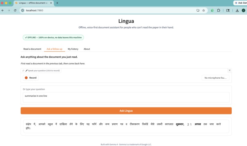 Lingua — the paper she couldn't read – screenshot 3