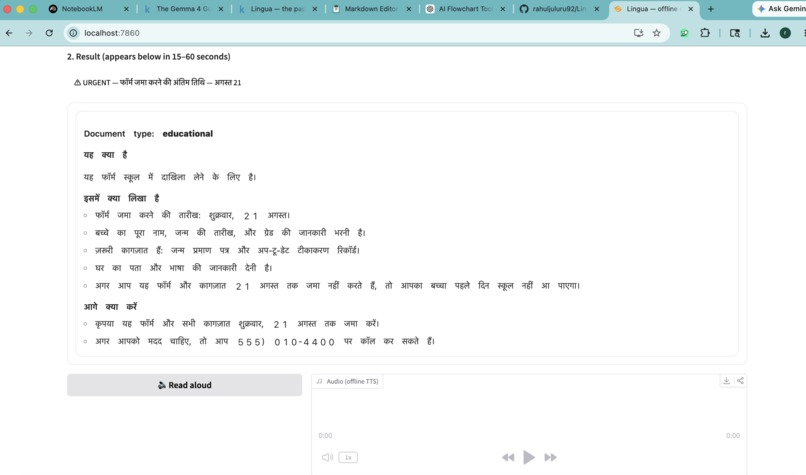 Lingua — the paper she couldn't read – screenshot 4