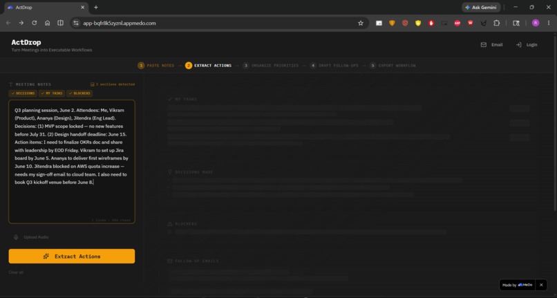 ActDrop – screenshot 4