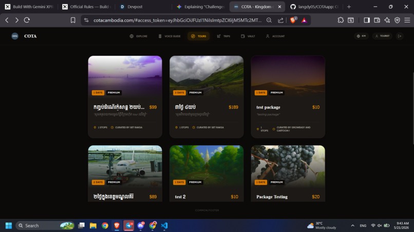 COTA – screenshot 1