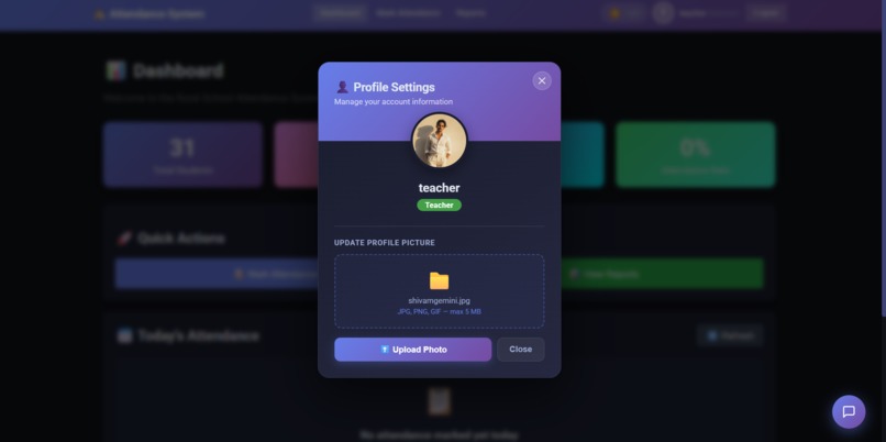  Rural School Attendance System – screenshot 2