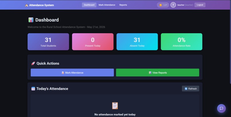  Rural School Attendance System – screenshot 3