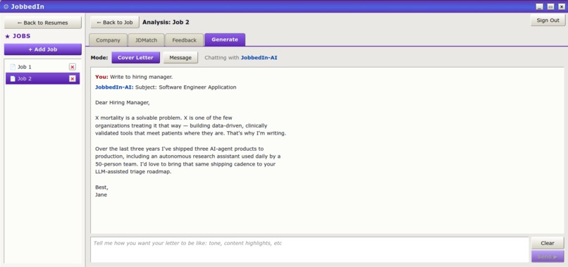 JobbedIn – screenshot 3