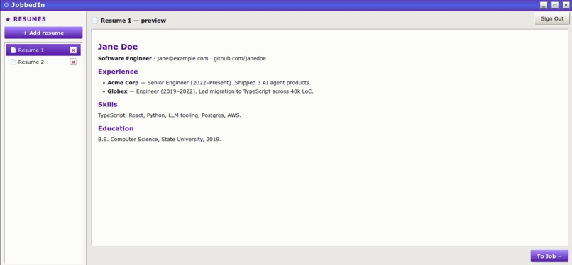 JobbedIn – screenshot 4
