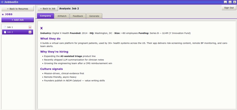 JobbedIn – screenshot 5