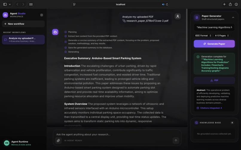 Autonomous Research Agent – screenshot 3