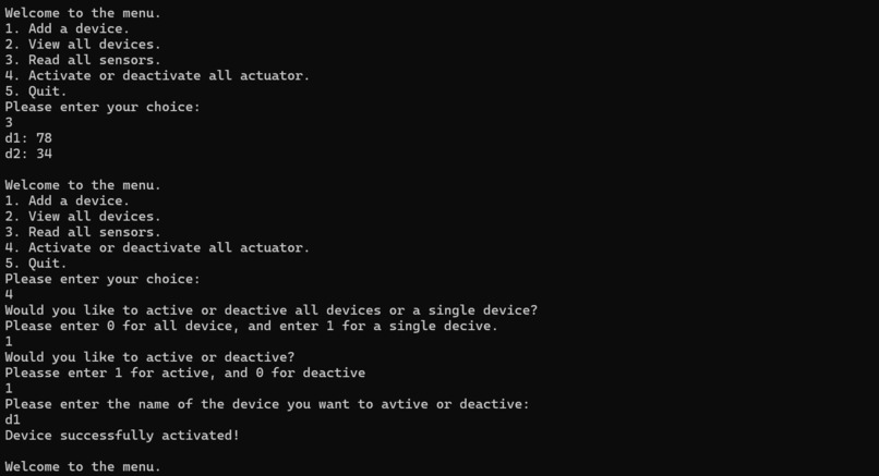 Smart Device Management system – screenshot 3