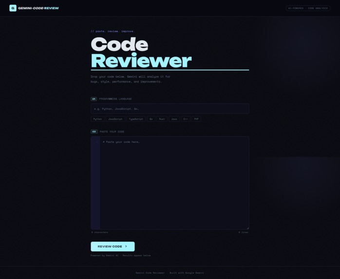 Gemini code review  – screenshot 2