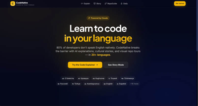 CodeNative — Learn to Code in Your Native Language – screenshot 1
