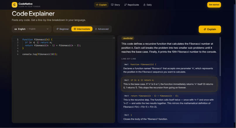 CodeNative — Learn to Code in Your Native Language – screenshot 2