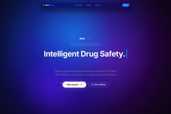 MedSafe AI: Local-First Pharmacology Engine