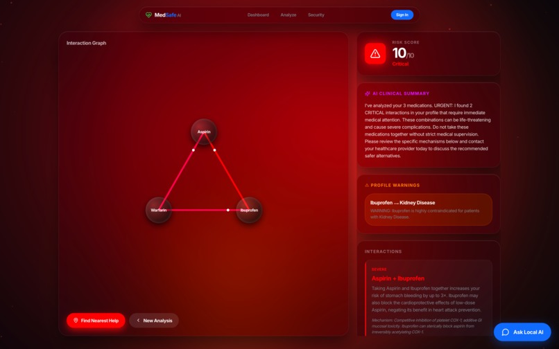 MedSafe AI: Local-First Pharmacology Engine – screenshot 2