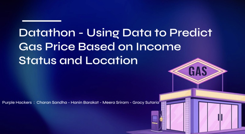 Predicting Gas Price Based on Income Status and location – screenshot 1