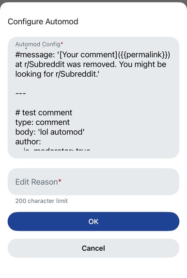 Mobile Automod Syntax Checker – screenshot 1