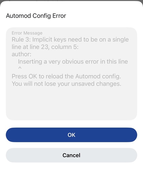 Mobile Automod Syntax Checker – screenshot 2