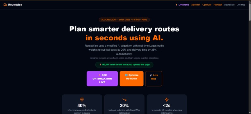 RouteWise – screenshot 1