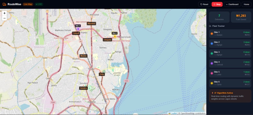RouteWise – screenshot 2