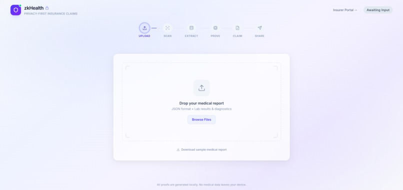 zkHealth – screenshot 1