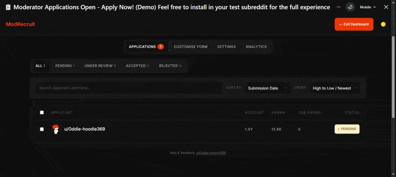 Mod Recruit – screenshot 3