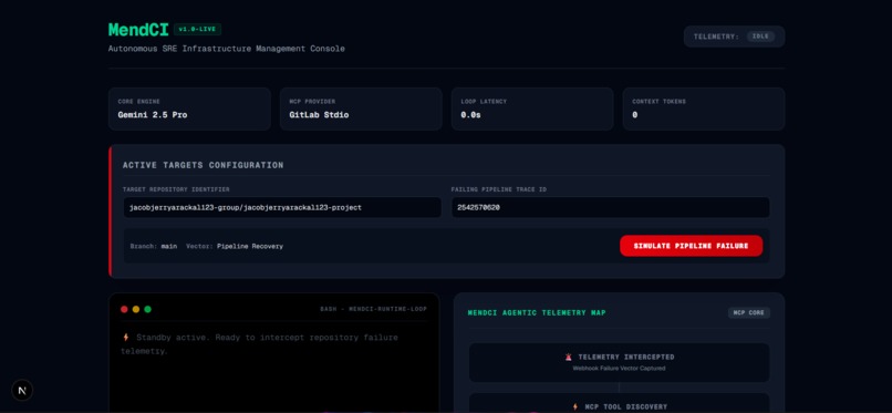 MendCI – screenshot 2