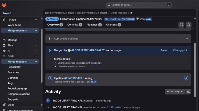 MendCI – screenshot 6