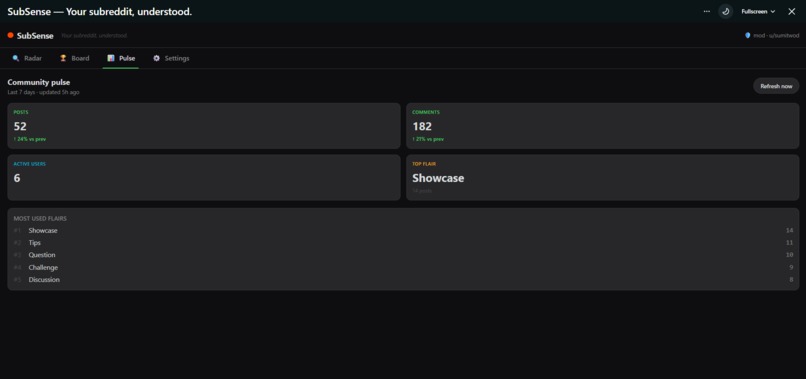 SubSense – screenshot 1