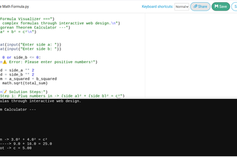 Interactive Math Formula 