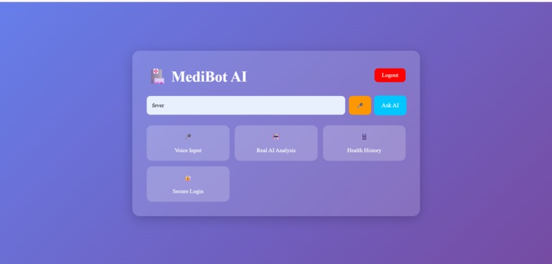 MediBot AI – Intelligent Healthcare Symptom Assistant – screenshot 2