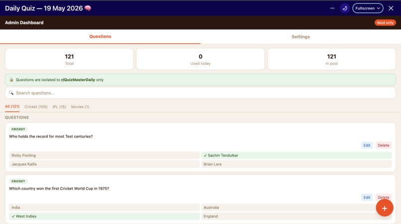 QuizMaster — Daily Community Quiz – screenshot 5