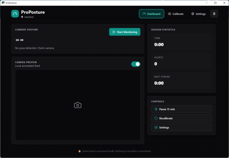 ProPosture – screenshot 1